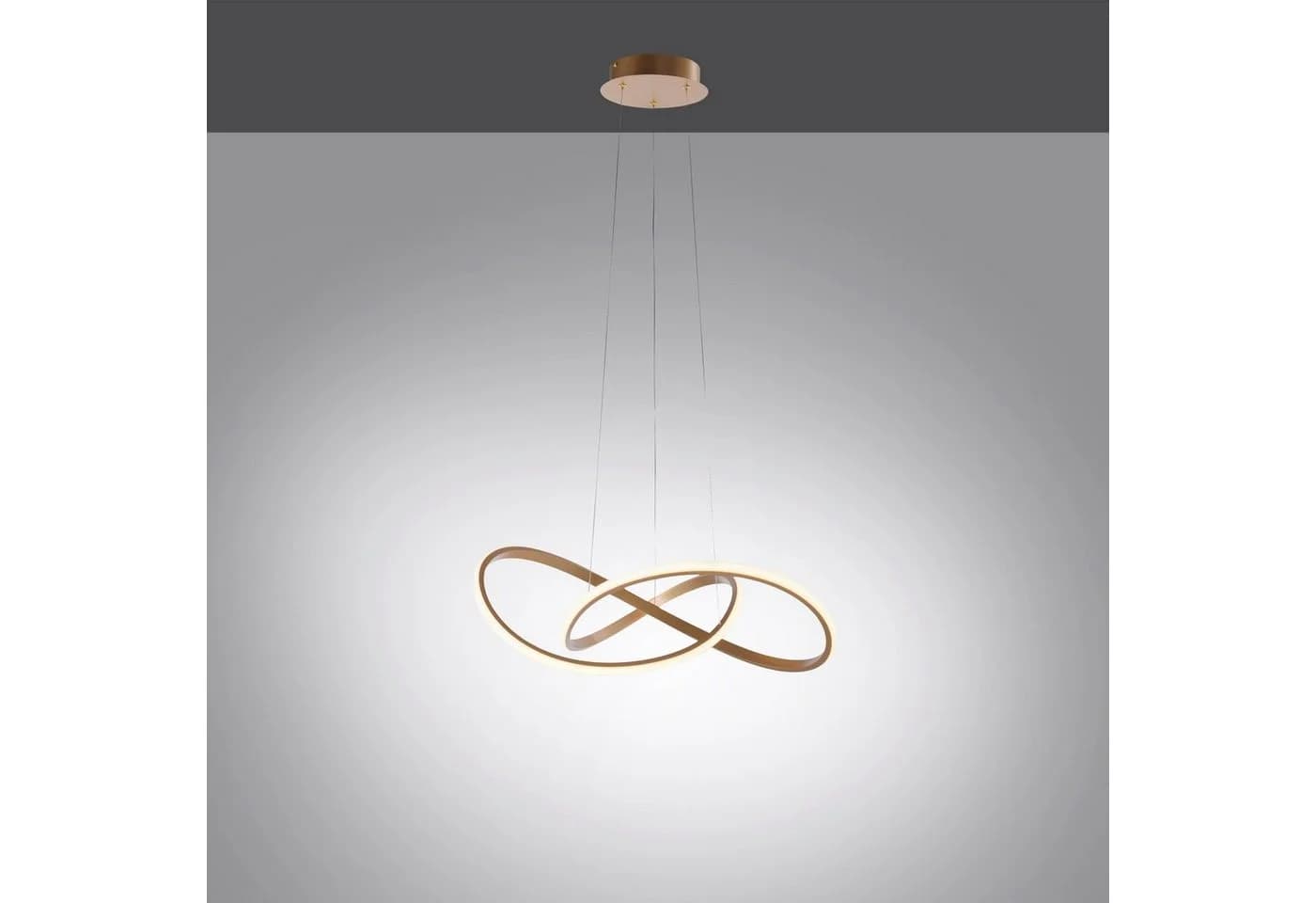 JUST LIGHT Pendelleuchte MARIA Gold Dimmbar LED - Bild 4