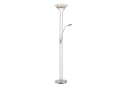 JUST LIGHT LED Deckenfluter ZAHARA 2-flammig Silbergrau Stahl mit Lesearm Bild 2