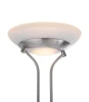 JUST LIGHT LED Deckenfluter ZAHARA 2-flammig Silbergrau Stahl mit Lesearm Bild 4