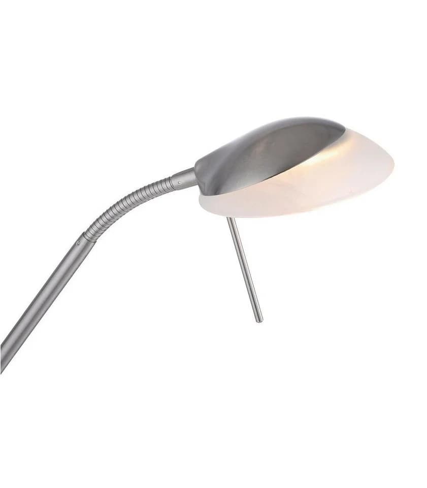 JUST LIGHT LED Deckenfluter ZAHARA 2-flammig Silbergrau Stahl mit Lesearm - Bild 5