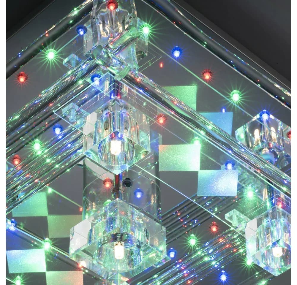 JUST LIGHT LED Deckenleuchte KEMAL 2.0 RGB Fernbedienung Chrom Grau - Bild 4