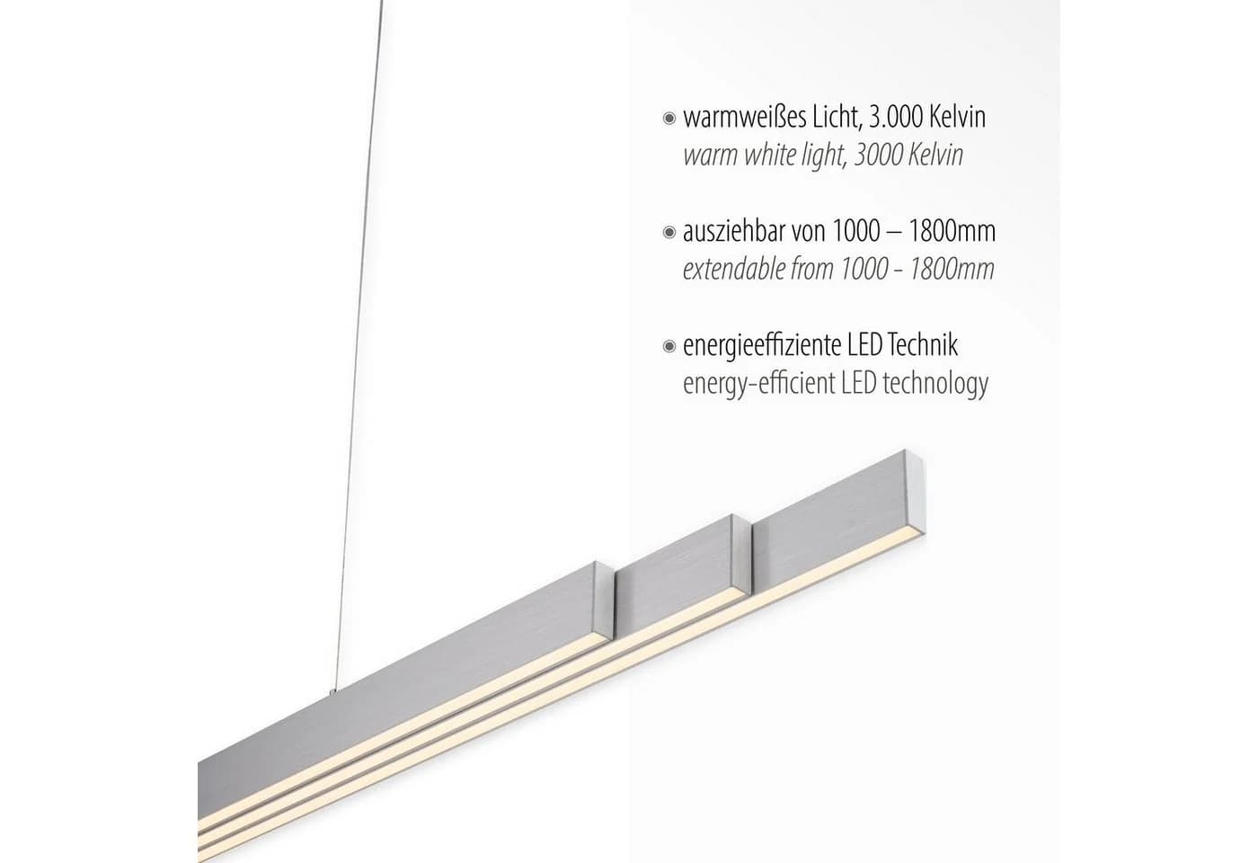 Schlanke Pendelleuchte aus Aluminium - Bild 3