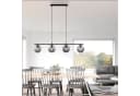 JUST LIGHT Pendelleuchte BIG WIDOW Schwarz 4 E14 Halbrund Bild 1