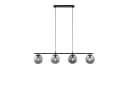 JUST LIGHT Pendelleuchte BIG WIDOW Schwarz 4 E14 Halbrund Bild 4