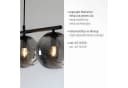 JUST LIGHT Pendelleuchte BIG WIDOW Schwarz 4 E14 Halbrund Bild 5