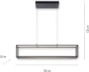 OTTO home LED Pendelleuchte Civva Schwarz mit Touchdimmer Bild 4