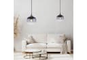 JUST LIGHT Pendelleuchte ZEA Schwarz Rauchglas E27 Bild 1