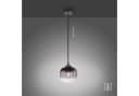 JUST LIGHT Pendelleuchte ZEA Schwarz Rauchglas E27 Bild 5
