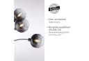 JUST LIGHT Stehlampe ZEA Schwarz Rauchglas Schwenkbar Bild 5