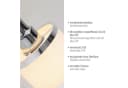 JUST LIGHT Wandleuchte ACCOR Chrom E14 Dreh- und schwenkbar Bild 5