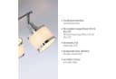 JUST LIGHT Deckenleuchte ACCOR Dreiflammig Chrom Bild 4