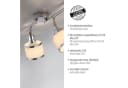 JUST LIGHT Deckenleuchte ACCOR Grau Chrom 4-fach E14 Bild 4