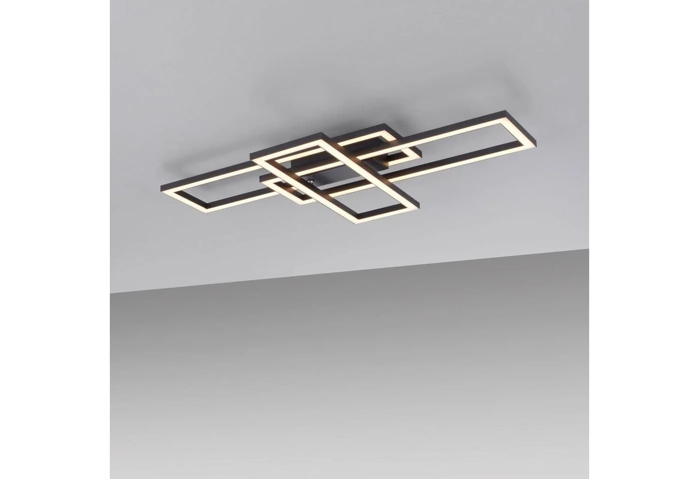 JUST LIGHT LED Deckenleuchte IVEN Schwarz Dimmbar Warmweiß - Bild 3