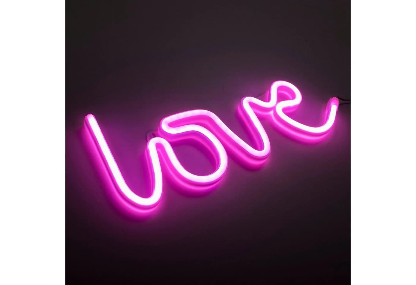 JUST LIGHT LED Wandleuchte NEON-LOVE USB Pink - Bild 3