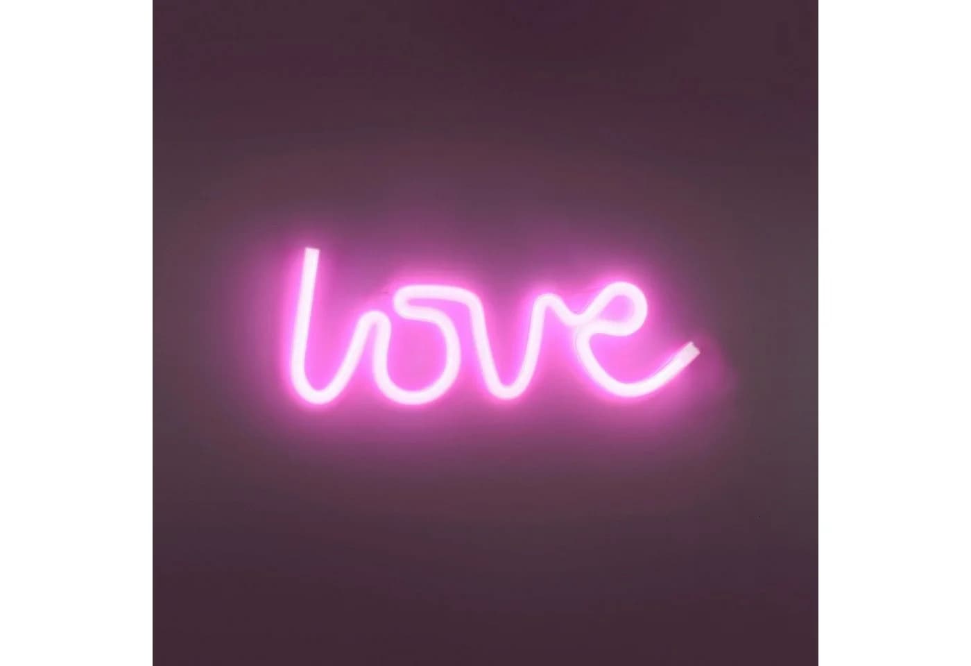 JUST LIGHT LED Wandleuchte NEON-LOVE USB Pink - Bild 4