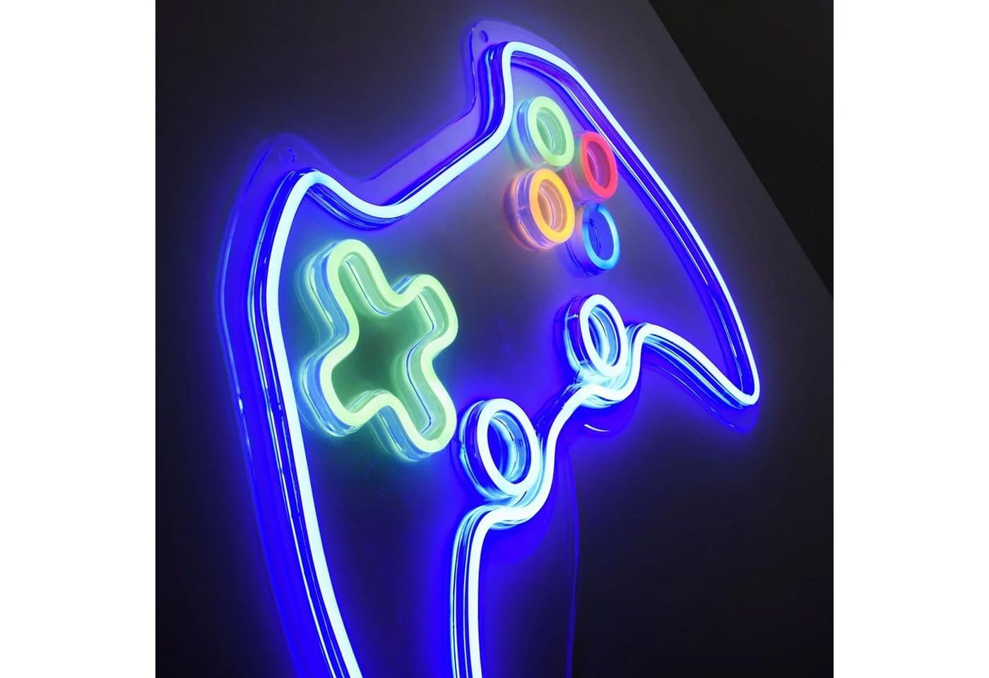 JUST LIGHT LED Wandleuchte NEON-GAMER Bunt Acryl USB - Bild 5