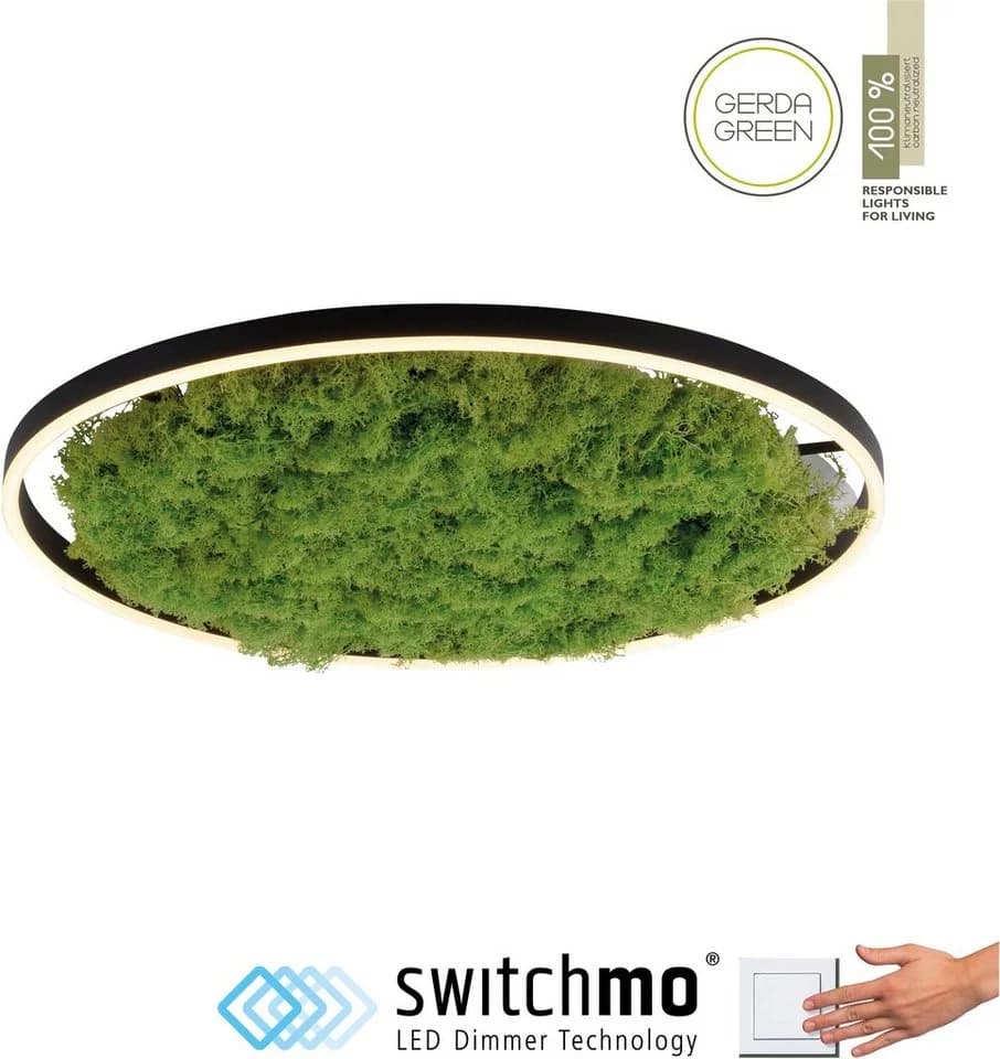JUST LIGHT Deckenleuchte GREEN RITU Moosgrün LED mit Dimmer - Bild 3