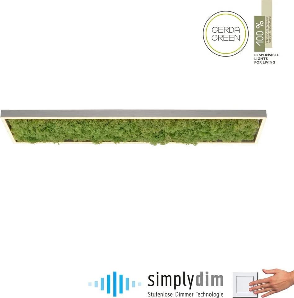 JUST LIGHT GREEN KNUT Deckenleuchte Moos Modern Dimmbar - Bild 2