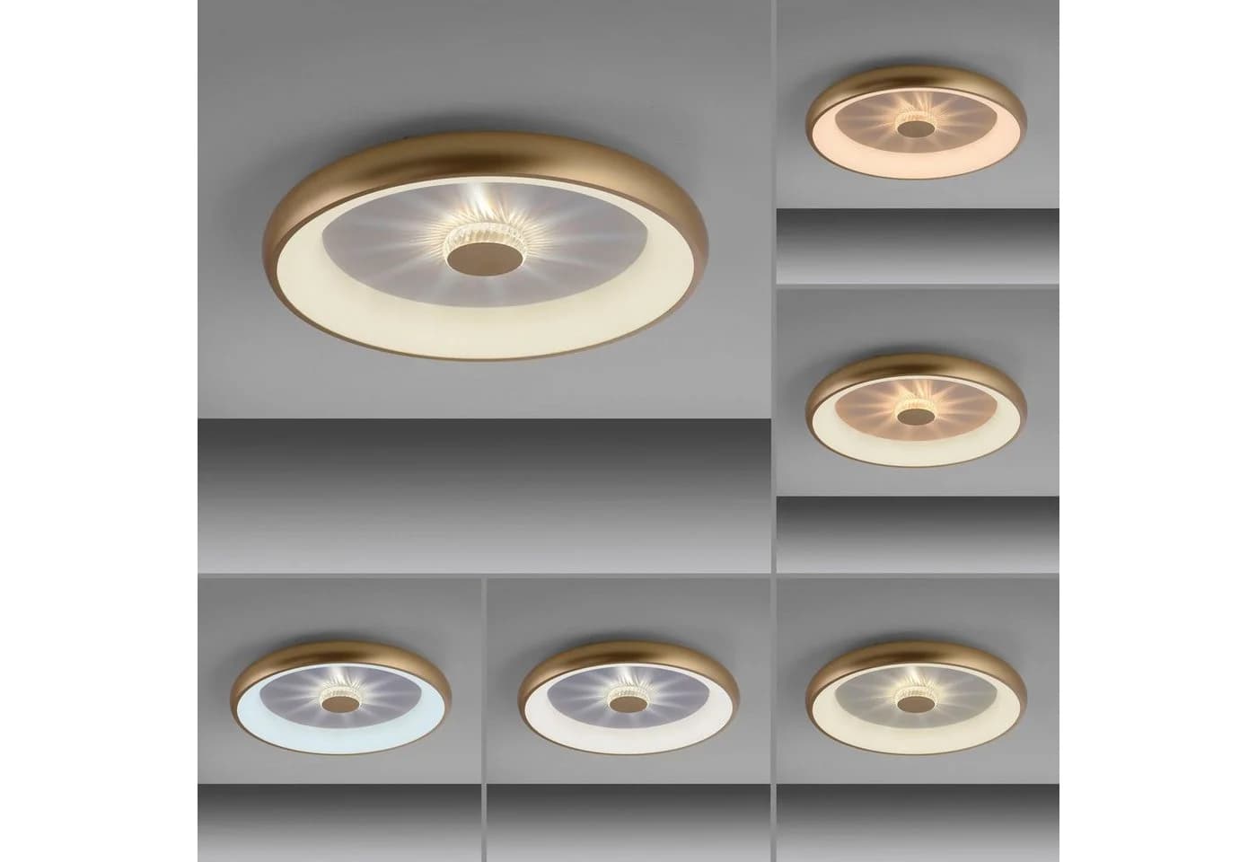 LED-Deckenleuchte Vertigo CCT Messing Dimmbar - Bild 3