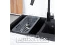 Vileda Ausziehbarer Geschirrständer Abtropfsieb für Spülbecken Bild 3