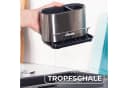 Vileda Küchenorganizer Set Spülbecken mit Schwamhalter Edelstahl Bild 4