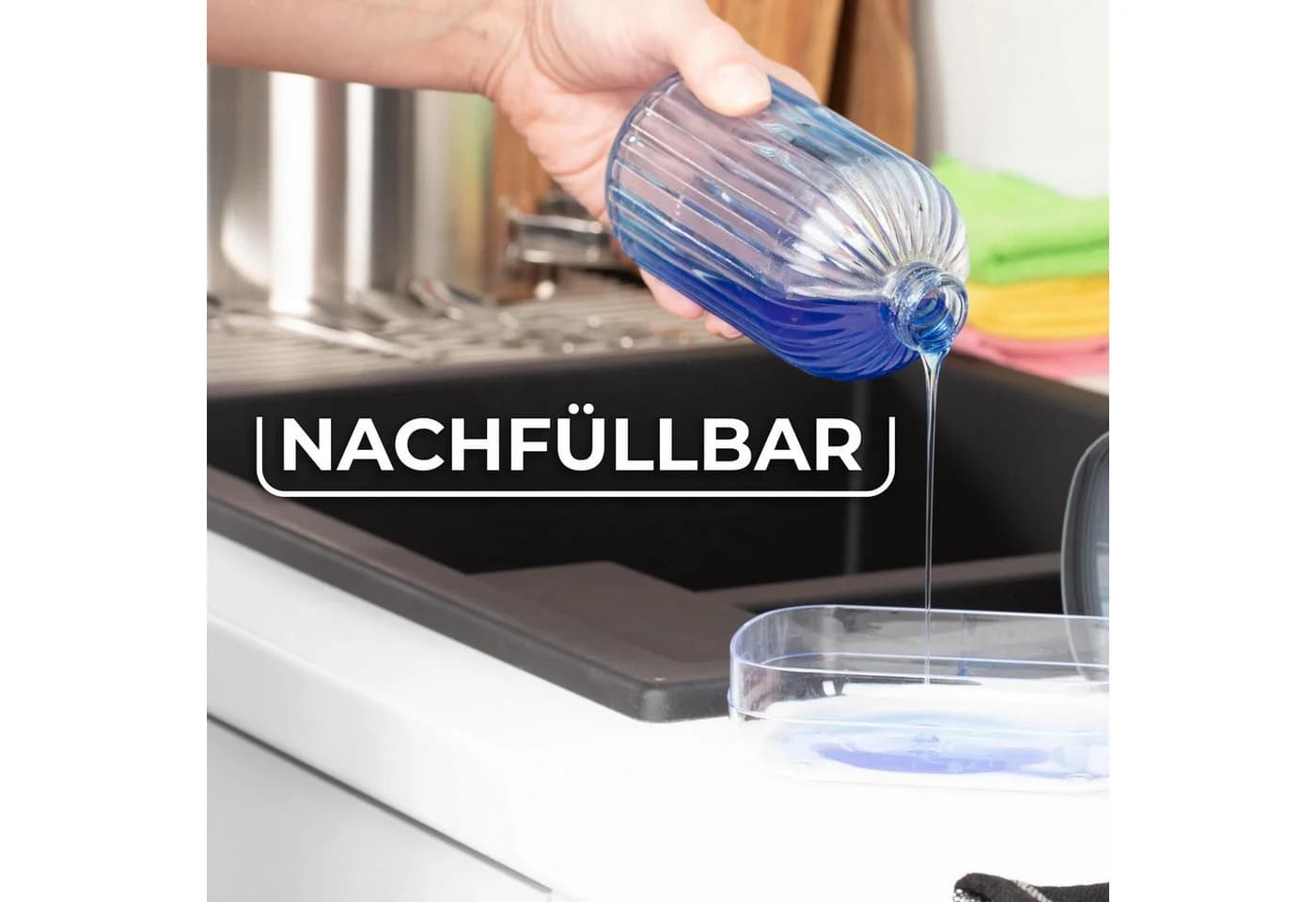 Vileda Spülmittelspender mit Schwammablage Polypropylen - Bild 5
