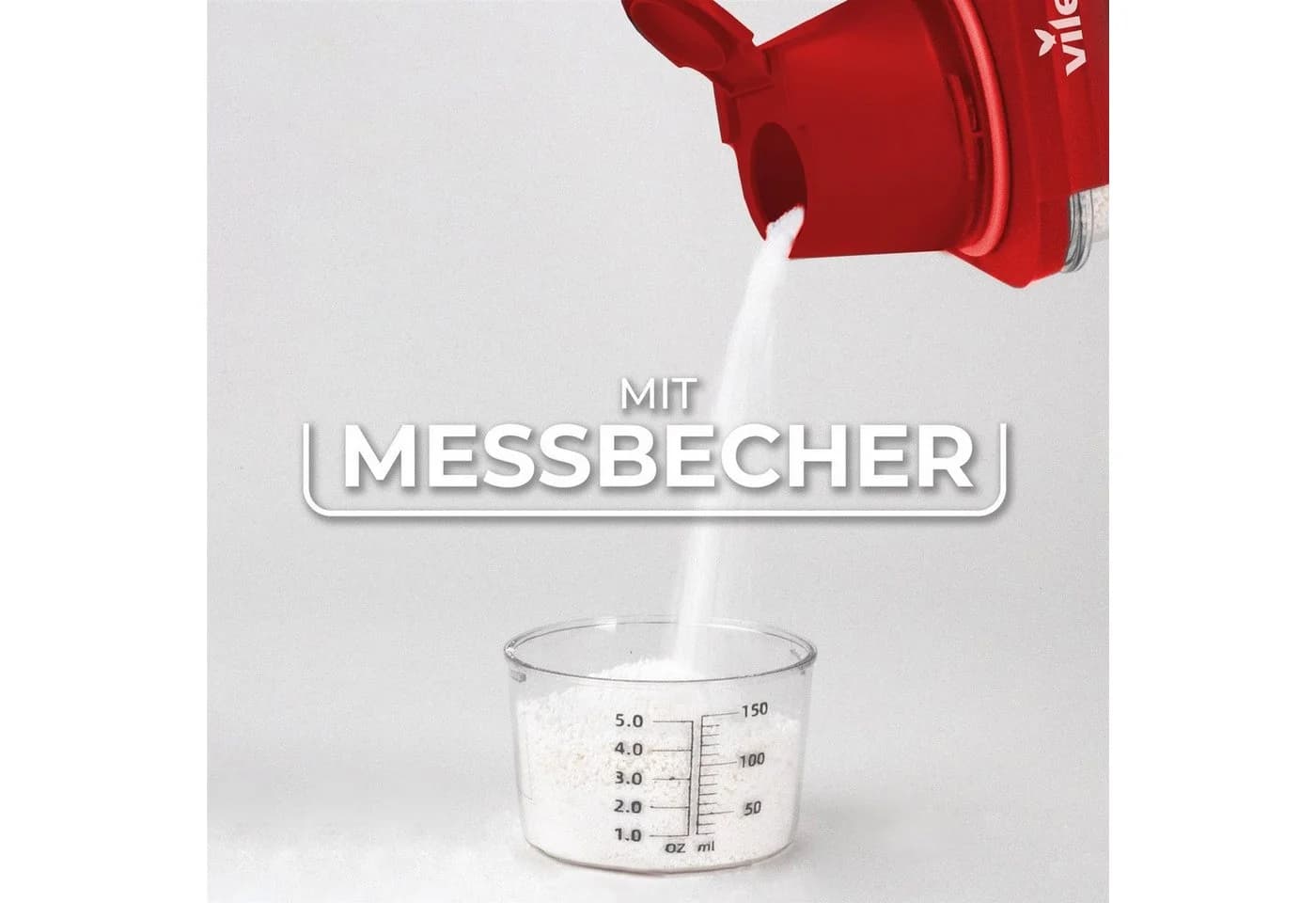 Vileda Aufbewahrungsbox Waschmittelbox 2300ml rot - Bild 5