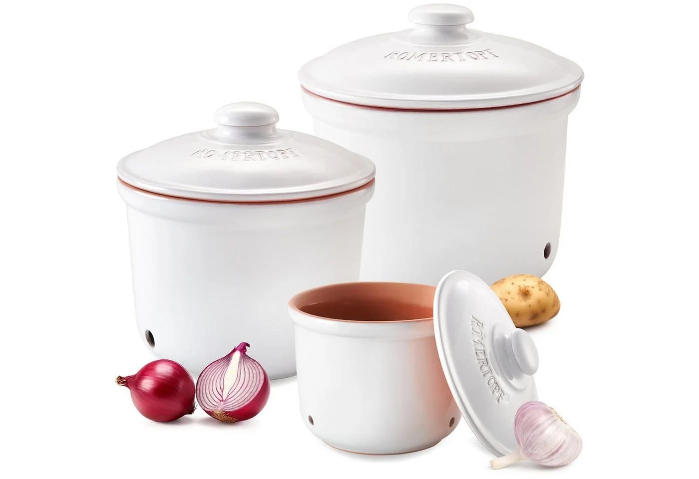 RÖMERTOPF Frische-Topf 3er Set Weiß Terrakotta - Bild 2