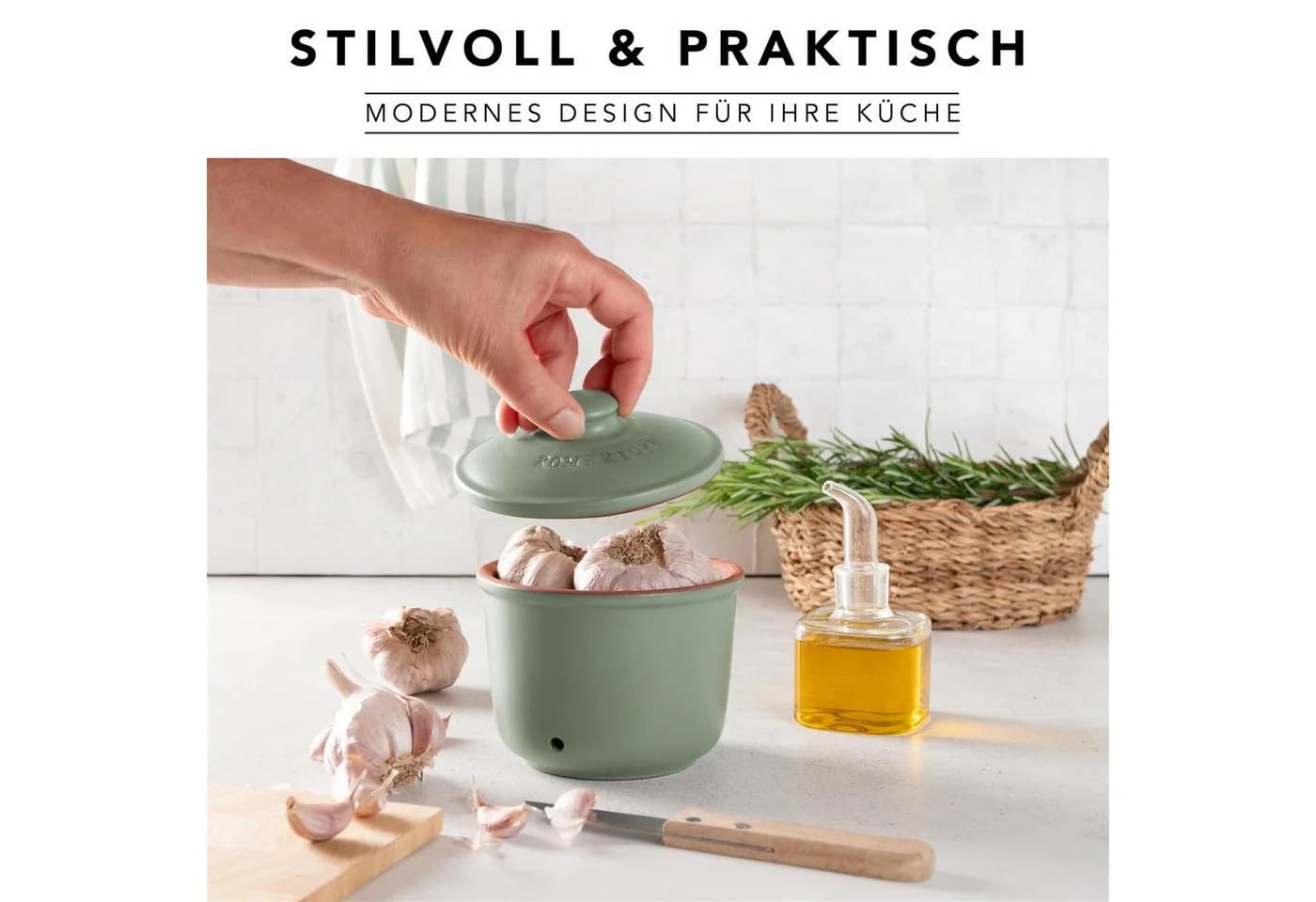 RÖMERTOPF Frische-Topf 3er Set Grün Terrakotta Aufbewahrung - Bild 5