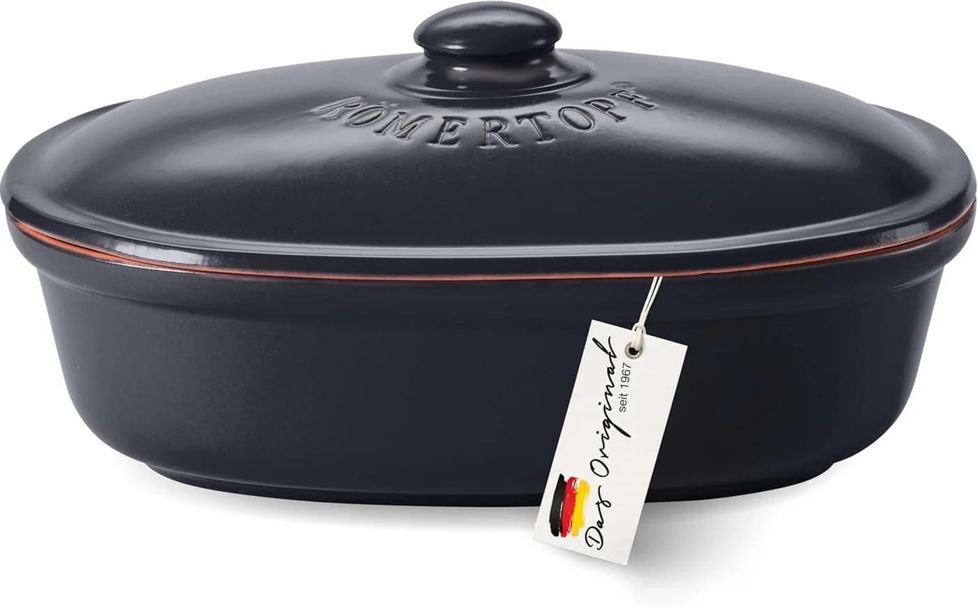 RÖMERTOPF Brottopf oval 2,3 Liter Keramik - Bild 2