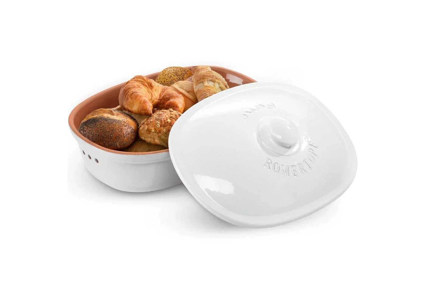 RÖMERTOPF Brottopf oval MAXI 6,5 Liter Keramik Brotkasten