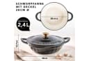 RÖMERTOPF Schmorpfanne Gusseisen 28cm Schwarz Emaille Bild 1
