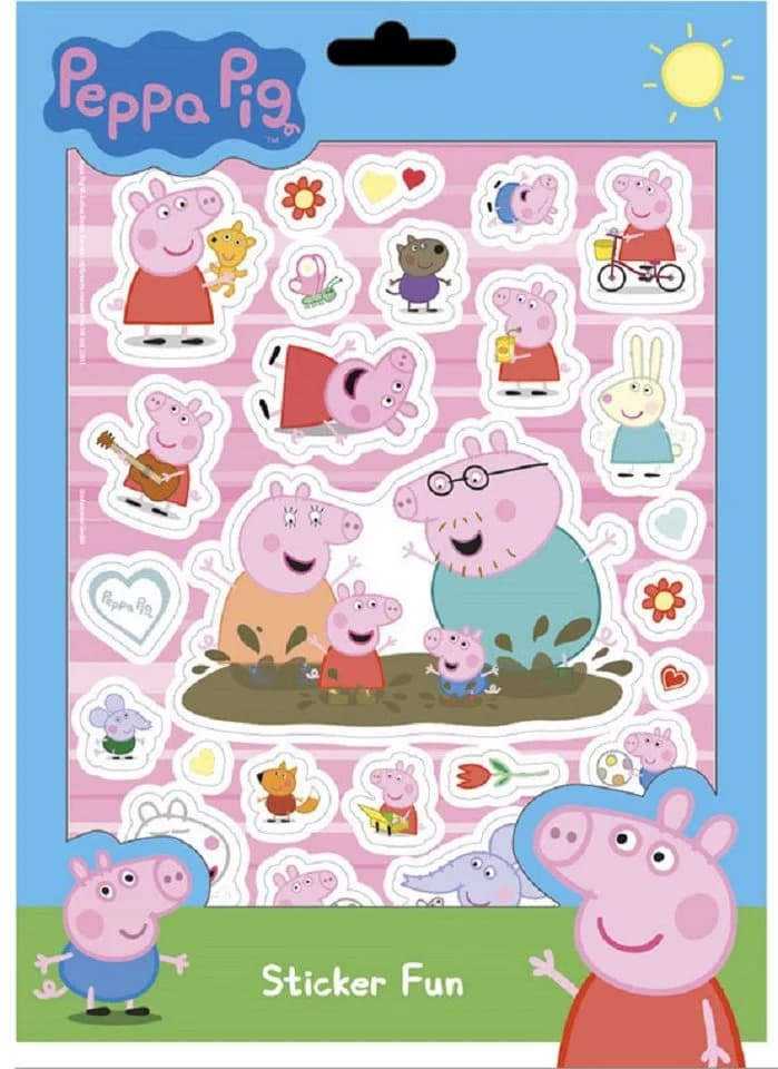 Peppa Pig Sticker-Set 8 Seiten, viele bunte Motive & Figuren - Bild 4