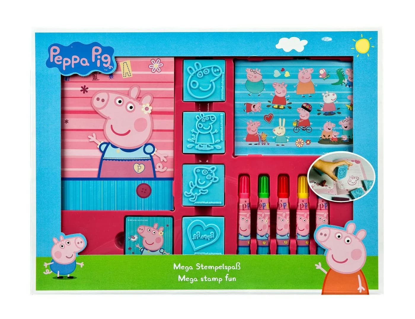 Peppa Pig Stempel Mega Stempelset Bunt - Bild 2