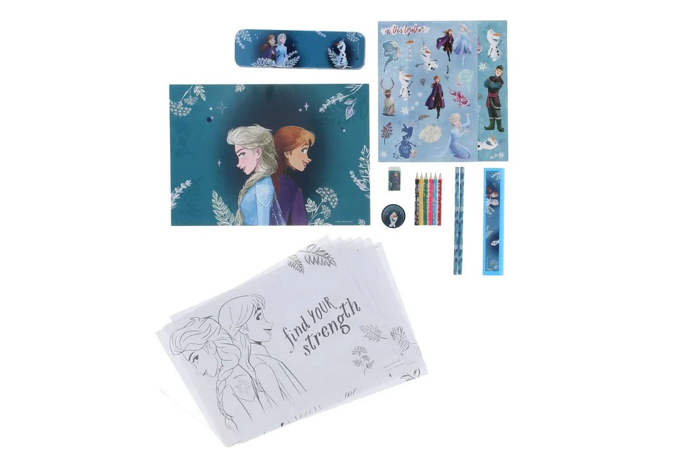 Disney Frozen Kinder-Malset für Unterwegs - Kreativpaket mit Farben