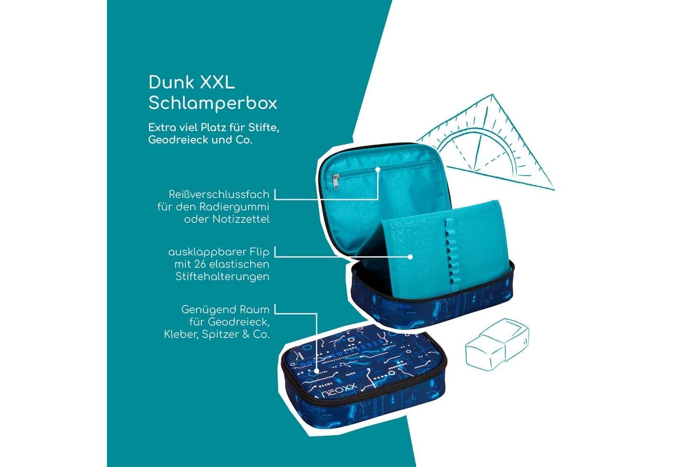 Schreibgeräteetui NEOXX Dunk Next Level Polyester - Bild 3