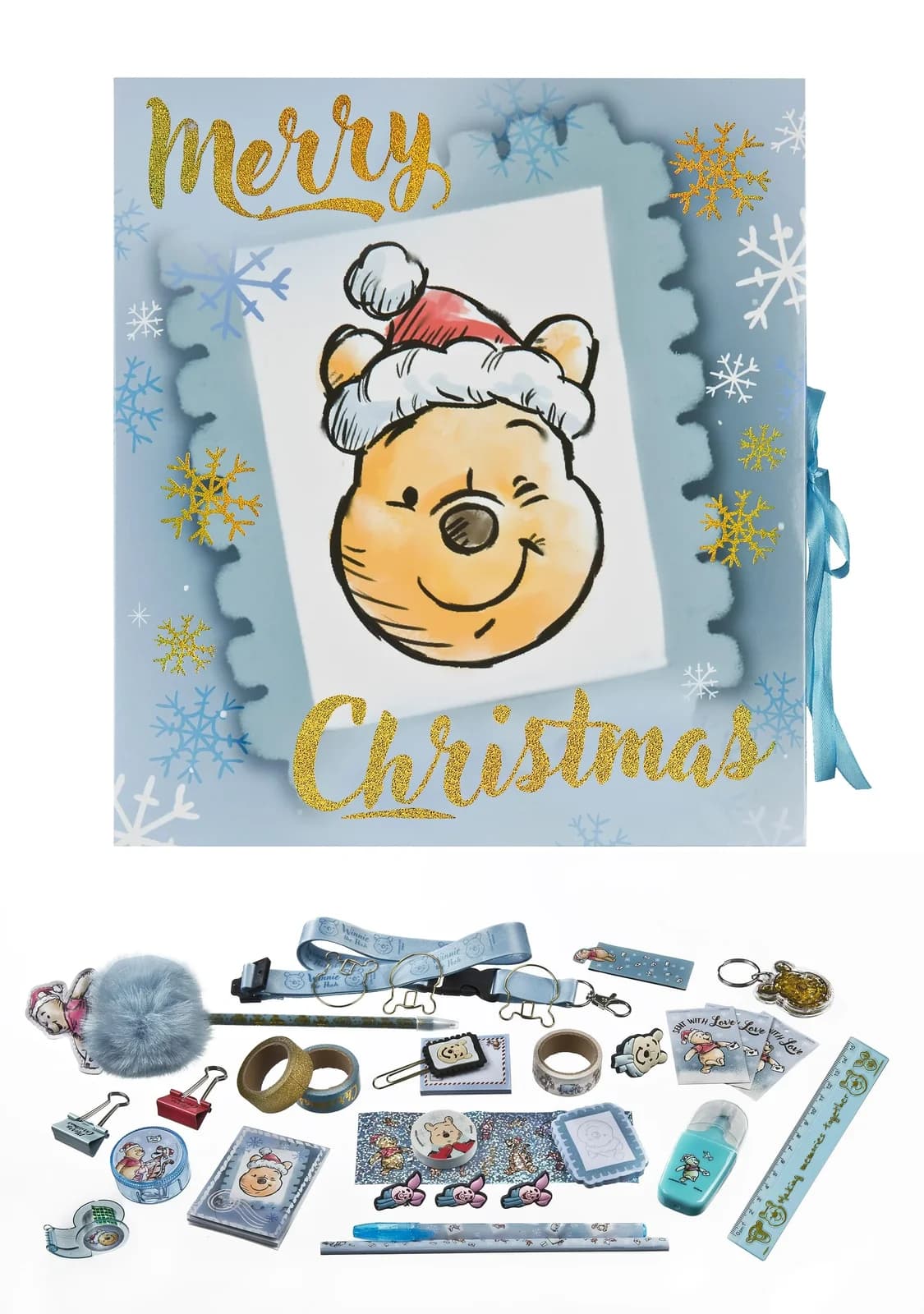 Undercover Adventskalender Bunt Faltbare Geschenkbox mit Schreibwaren