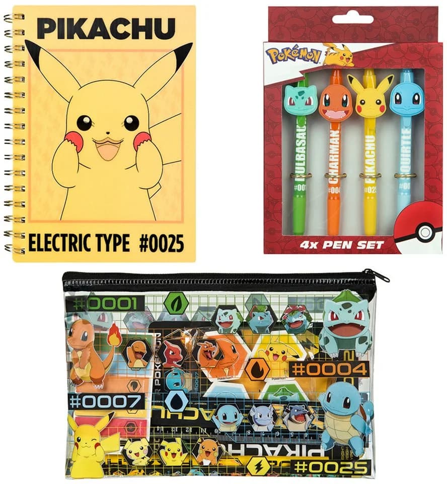 UNDERCOVER Pokémon Notizbuch Set Kinder Bunt mit 4 Stiften - Bild 2