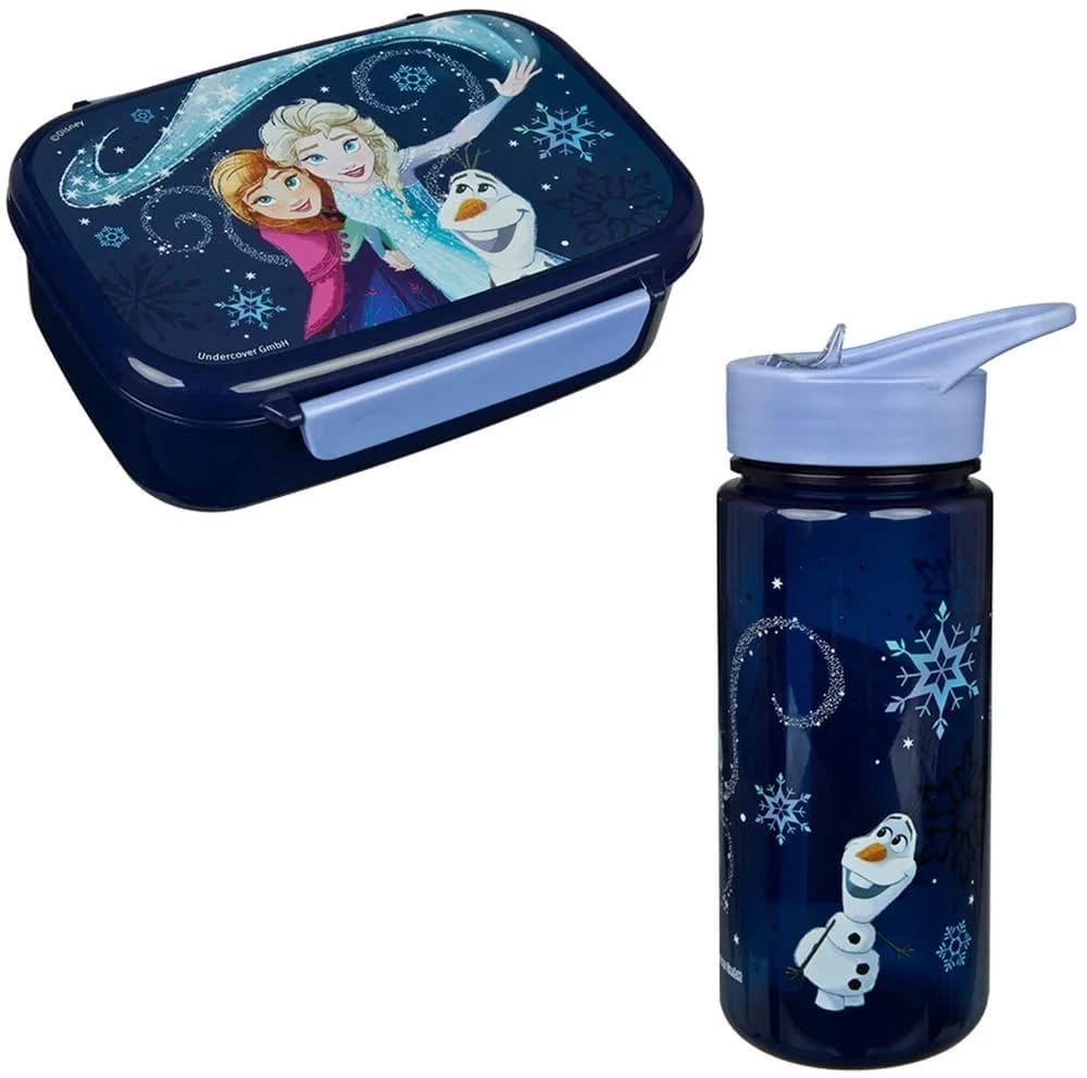 Scooli Lunchbox mit Trinkflasche Kinder Frozen Eiskönigin Set