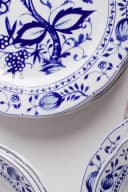 KAHLA Tafelservice Zwiebelmuster 12-tlg. 6 Personen Blau Porzellan Bild 3