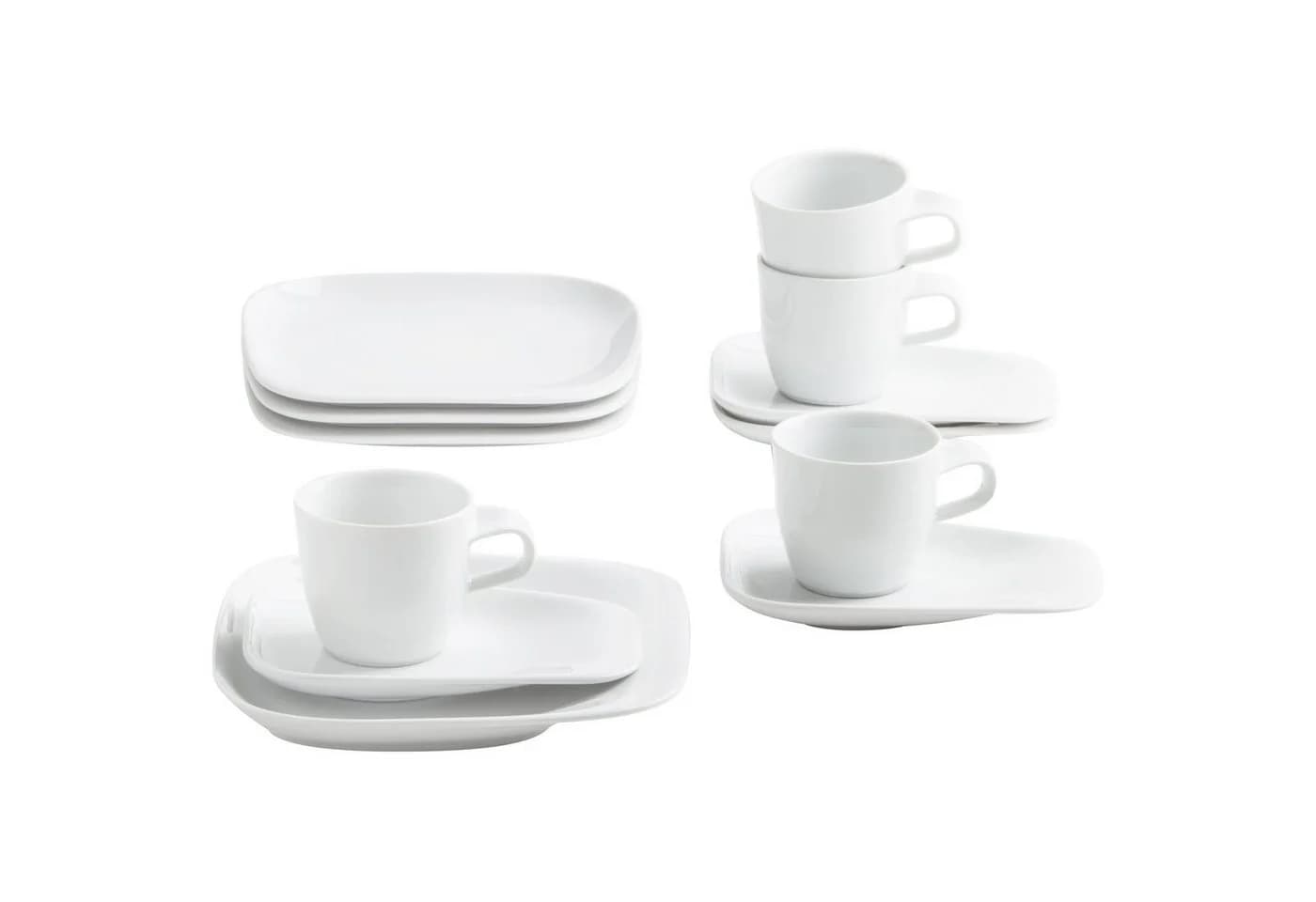 KAHLA Kaffeeservice Elixyr 12-teilig Weiß Porzellan - Bild 2