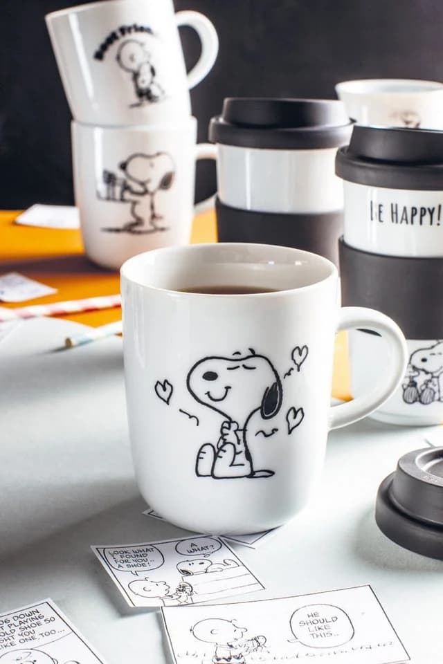 KAHLA Becher Peanuts Love 0,35l Porzellan Weiß