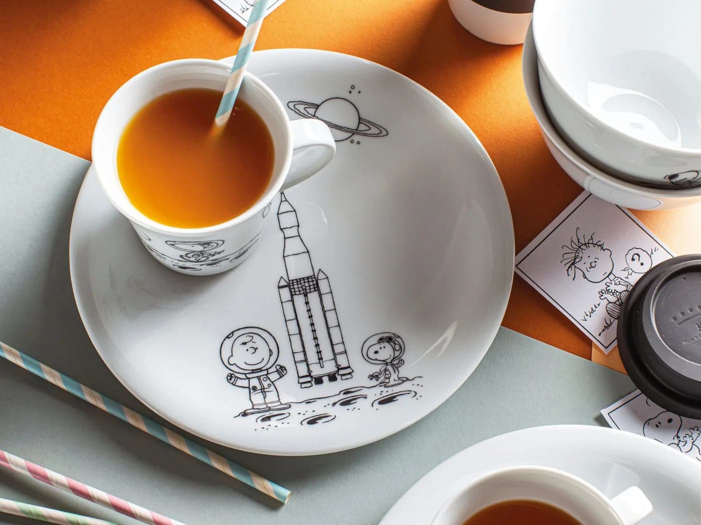 KAHLA Speiseteller Peanuts Space Weiß Hartporzellan