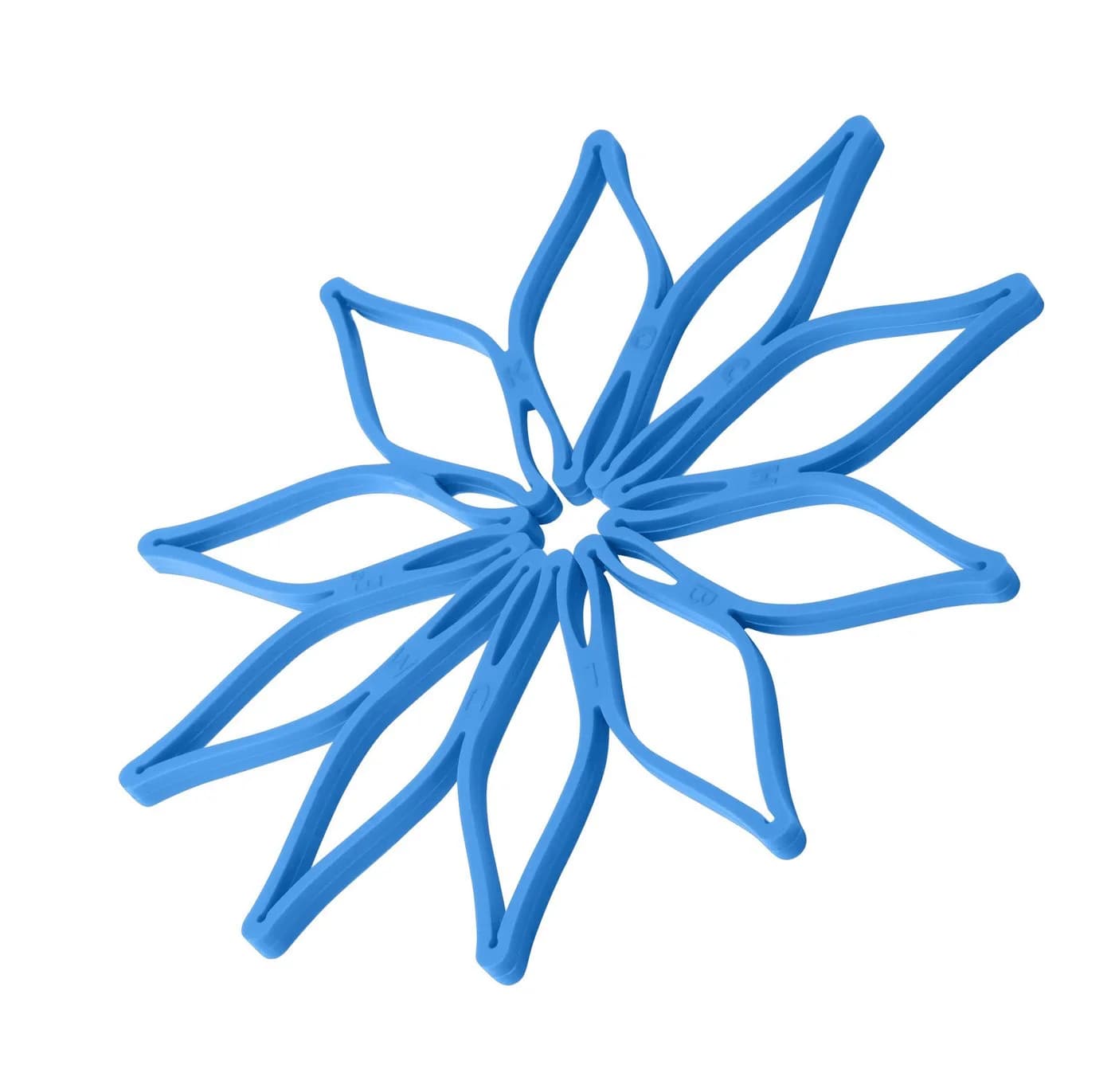 Kochblume Vario-Blumenuntersetzer Hellblau Silikon