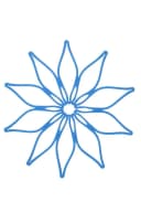 Kochblume Vario-Blumenuntersetzer Hellblau Silikon Bild 2