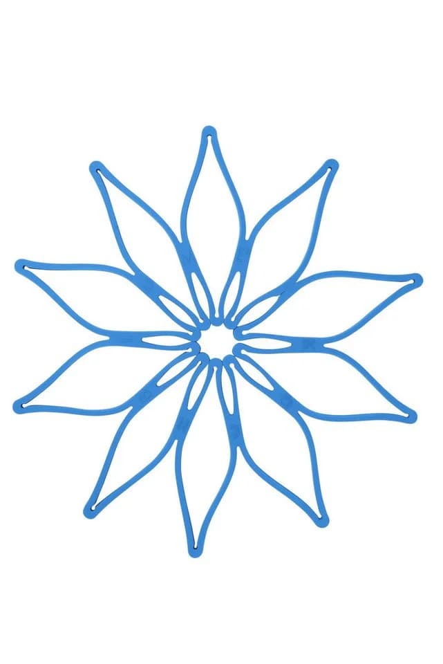 Kochblume Vario-Blumenuntersetzer Hellblau Silikon - Bild 2