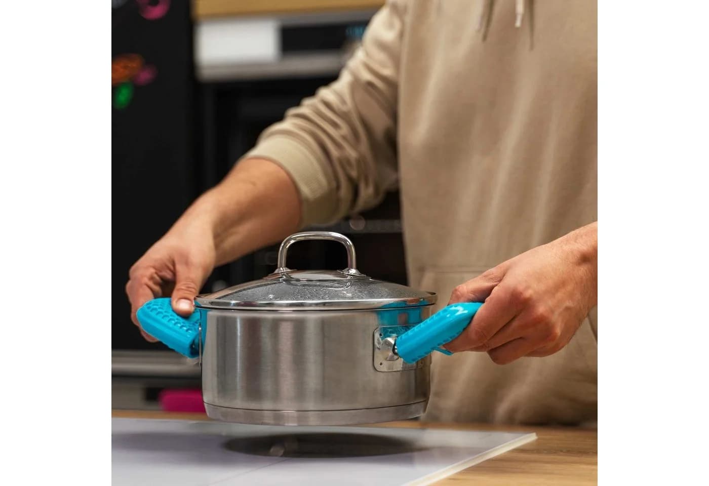 Kochblume Topfhandschuhe Griffschutz Hitzebeständig bis 230°C - Bild 4