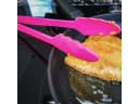 Kochblume Grillzange Gourmetzange Lila Silikon mit Edelstahlkern Bild 1