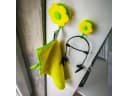 Kochblume Dekohaken Blumenhaken S, mit Saugnapf Gelb Bild 1