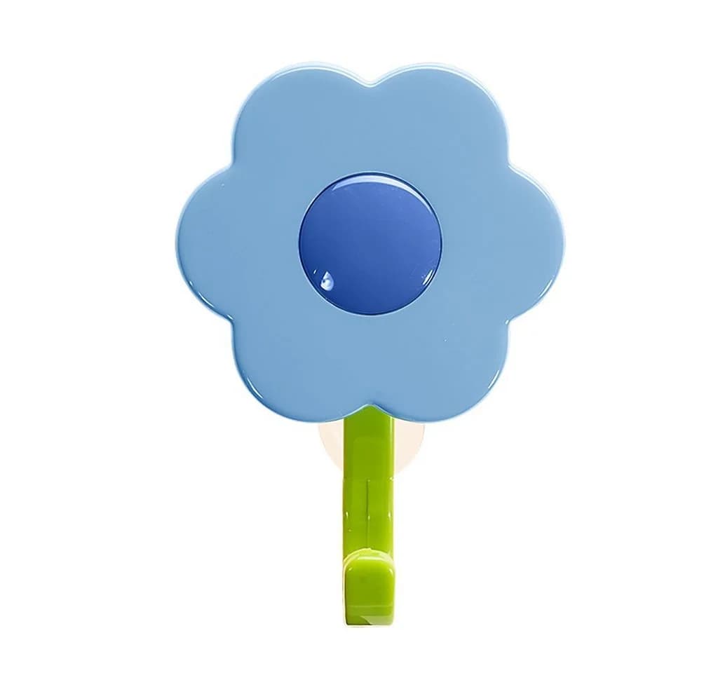 Kochblume Dekohaken Blumenhaken S mit Saugnapf Hellblau - Bild 2